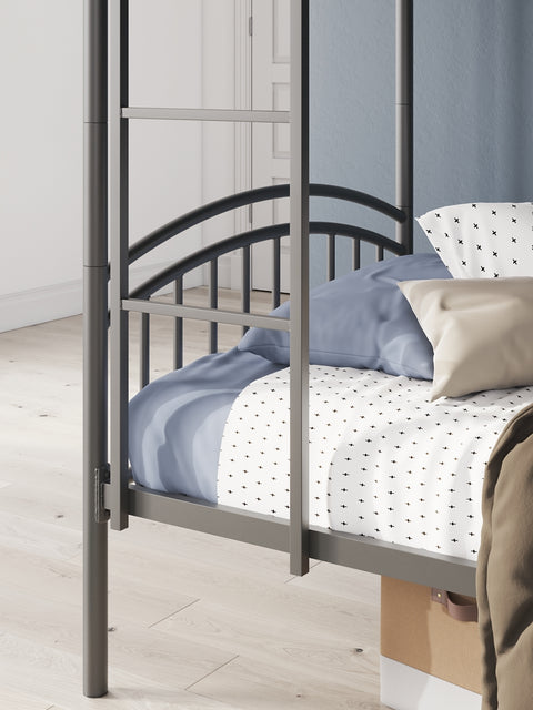 Hilletran Twin/Twin Bunk Bed w/Ladder