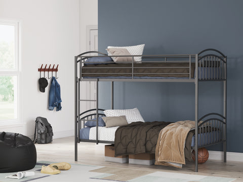 Hilletran Twin/Twin Bunk Bed w/Ladder